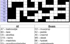 Is Afrikaans Nederlands? | Kwa Zulu Natal | Afrikaans, Crossword - Printable Crossword Puzzles In Afrikaans