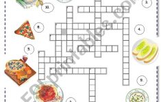 Italian Food Crossword - Esl Worksheetborna - Free Printable Italian Crossword Puzzles