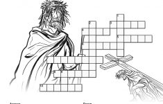 Jesus' Crucifixion Sunday School Crossword Puzzles: A Printable - Free Printable Sunday School Crossword Puzzles