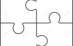Jigsaw Puzzle Template - Yapis.sticken.co - Printable 4 Piece Puzzle Template