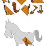 Jigsaw Puzzle With Cartoon Horse | Free Printable Puzzle Games   Printable Horse Puzzle