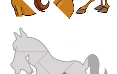 Jigsaw Puzzle With Cartoon Horse | Free Printable Puzzle Games - Printable Horse Puzzle
