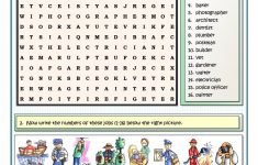 Jobs And Professions Puzzles Worksheet - Free Esl Printable - Worksheet English Puzzle