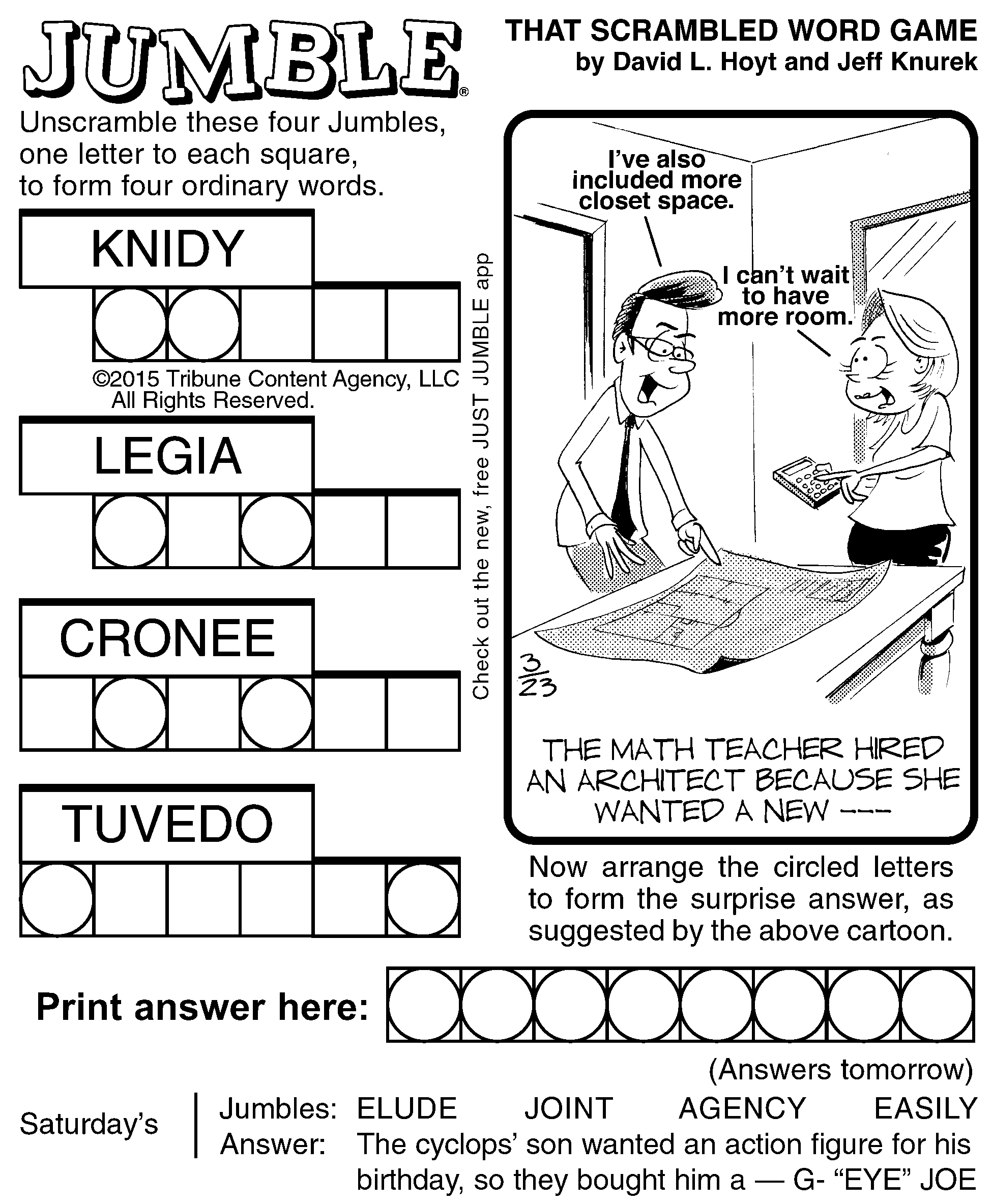 Printable Jumble Puzzles