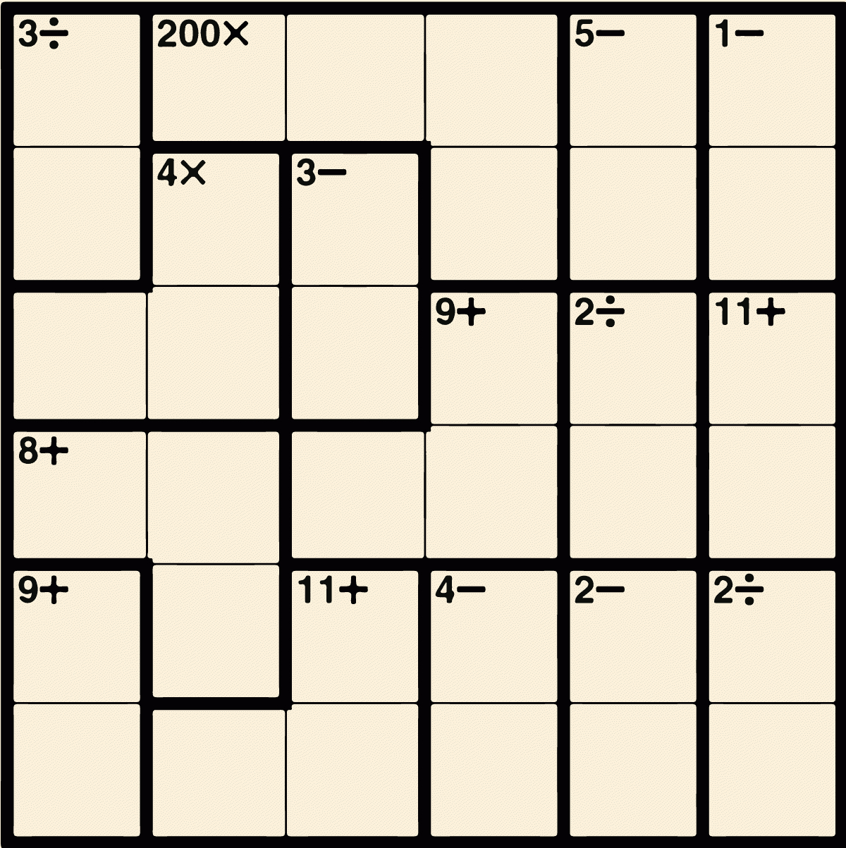 Kenken Puzzle Printable Printable World Holiday