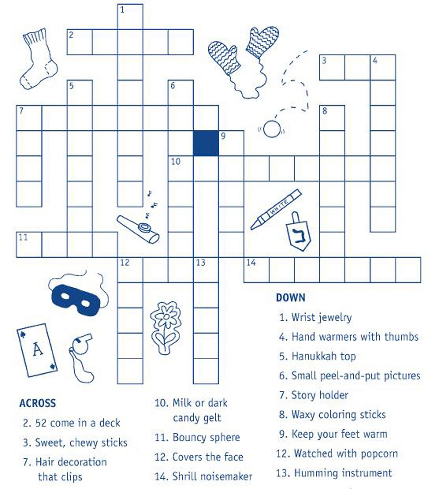 Kids&amp;#039; Crossword Puzzles To Print | Activity Shelter - Printable Hanukkah Crossword Puzzles