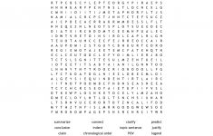 Language Arts Word Search - Wordmint - Printable Ela Puzzles
