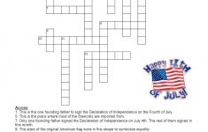 Language Summer Extra Credit: Week #3- Fourth Of July Crossword Puzzle - Printable Fourth Of July Crossword Puzzles