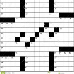 Large Newspaper Crossword Puzzle Grid Numbers Stock Illustration   Printable Crossword Puzzle Grid