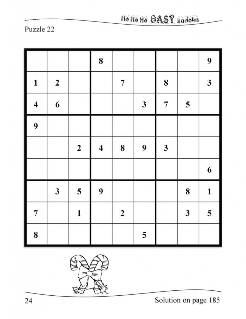 Large Print Sudoku Christmas 180 Easy To Hard Puzzles: | Etsy - Printable Sudoku Puzzles 4 Per Page