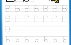 Letter B Is For Bee Handwriting Practice Worksheet | Free Printable - Letter B Puzzle Printable