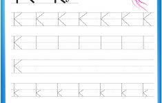 Letter K Is For Kyte Handwriting Practice Worksheet | Free Printable - K Print Puzzle