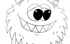 Letter M Is For Monster Coloring Page | Free Printable Coloring Pages - Printable Monster Puzzle