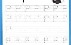 Letter P Is For Panda Handwriting Practice Worksheet | Free - Letter P Puzzle Printable