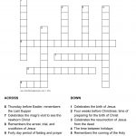 Liturgical Calendar Puzzle   Printable Epiphany Crossword Puzzle