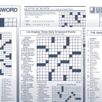 Los Angeles Times Sunday Crossword Puzzle | Tribune Content Agency   Printable La Crossword Puzzles