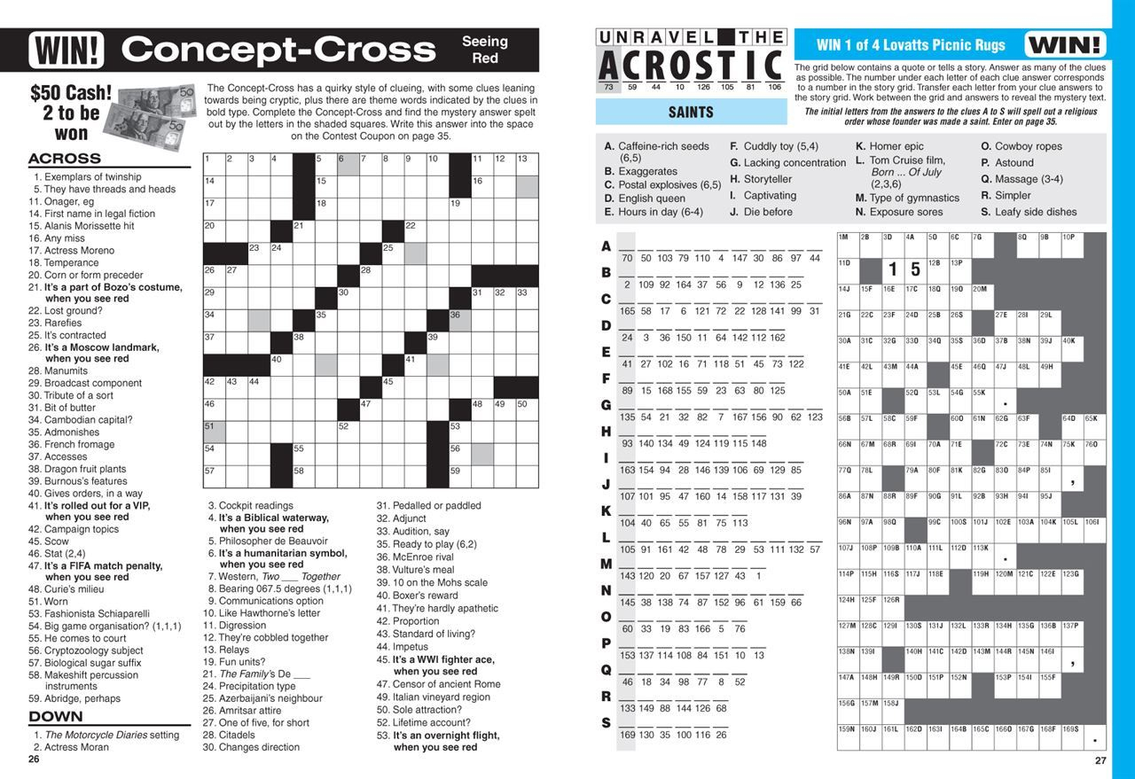 Lovatts Big Crossword (Nz). | Magshop - Print Puzzle Nz