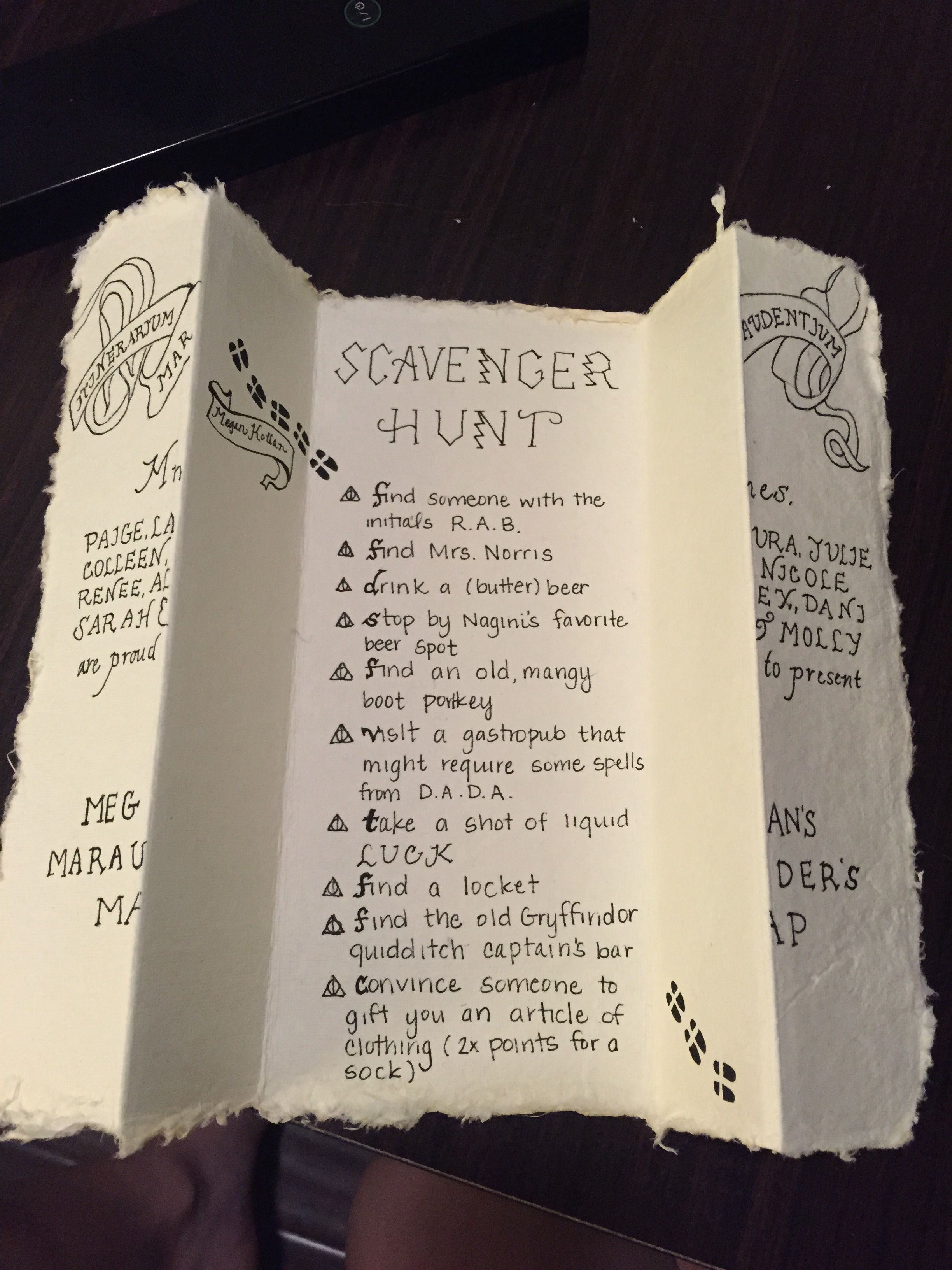 Marauder&amp;#039;s Map Scavenger Hunt! Harry Potter Themed Clues For A - Printable Difficult Replica Crossword Clue