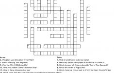 Marvel &amp; Star Wars Crossword - Wordmint - Star Wars Crossword Puzzle Printable