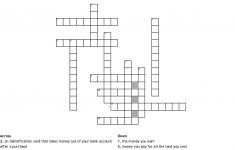 Math Crossword Puzzle Crossword - Wordmint - Printable Crossword Puzzles Money