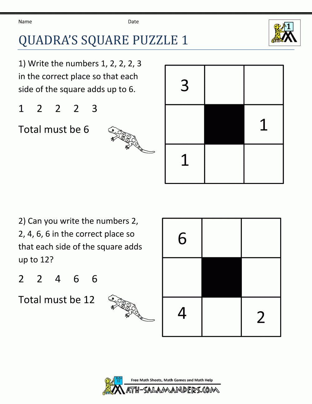Math Puzzle 1St Grade - Printable Puzzle Worksheets For Grade 1