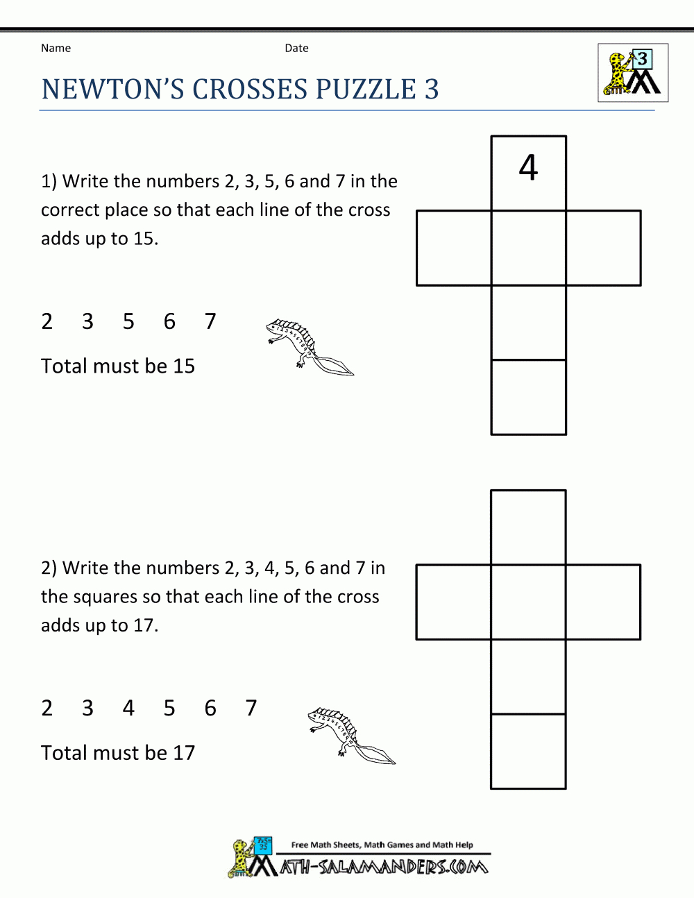 Math Puzzle Worksheets 3Rd Grade - Crossword Puzzle Printable 3Rd Grade