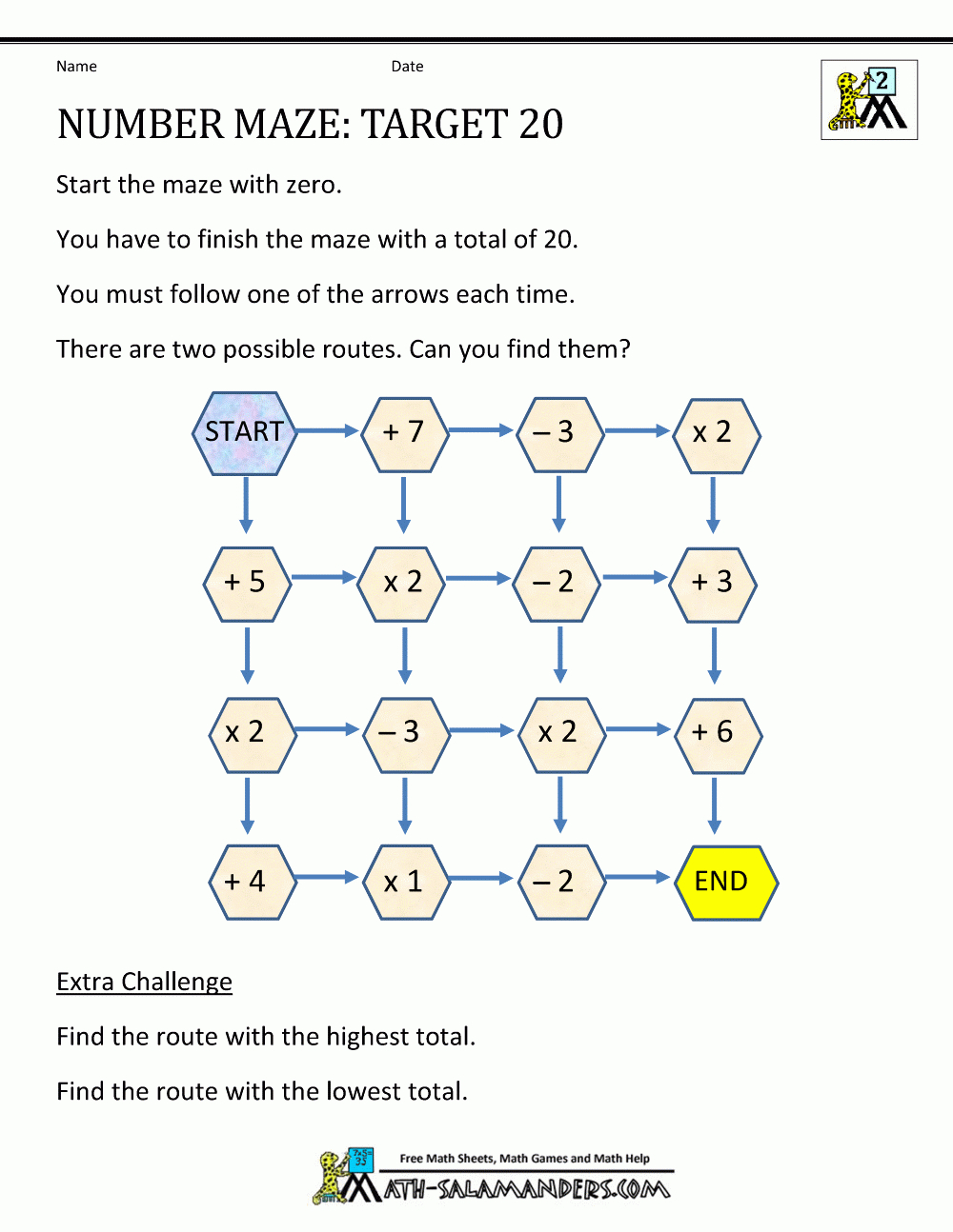 Math Puzzles 2Nd Grade - Grade 2 Puzzles Printable