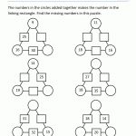 Math Puzzles 2Nd Grade   Printable Number Puzzles For Kindergarten
