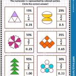 Math Skills Training Puzzle Or Worksheet With Visual Fractions Stock   Worksheet Visual Puzzle