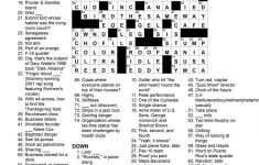 Matt Gaffney's Weekly Crossword Contest: November 2009 - Printable Commuter Crossword Puzzle