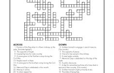 Memorial Day Kids Crossword Puzzle! [Courtesy Of The Holiday Zone - Memorial Day Crossword Puzzle Printable