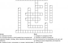 Mental And Emotional Health Crossword Puzzle Crossword - Wordmint - Printable Mental Health Crossword Puzzle