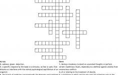 Mental Health Awareness Crossword - Wordmint - Printable Mental Health Crossword Puzzle
