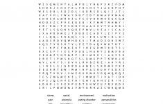 Mental Health Word Search - Wordmint - Printable Crossword Puzzles For Mental Health
