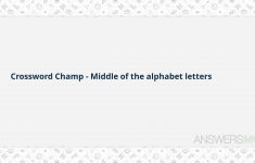 Middle Of The Alphabet Letters Crossword - Photos Alphabet Collections - Printable Laxcrossword