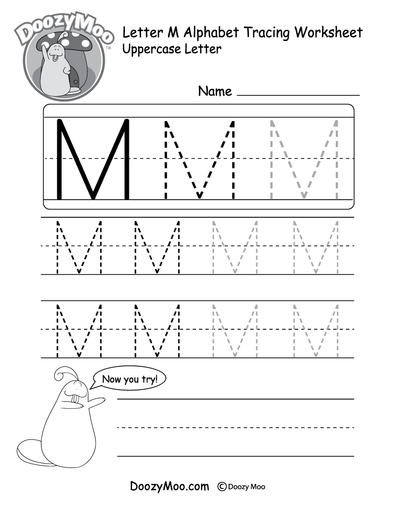 Missing Alphabet Letters Worksheet (Free Printable) - Doozy Moo - Letter M Puzzle Printable