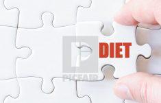 Missing Jigsaw Puzzle Piece With Word Diet - License, Download Or - Print Missing Puzzle Piece