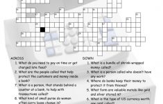 Money-Banking Interactive Crossword Puzzle For Google Apps - Printable Crossword Puzzles Money