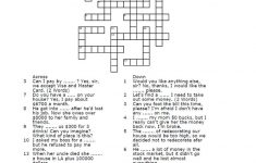 Money Crossword Puzzle Worksheet - Free Esl Printable Worksheets - Printable Crossword Puzzle Money