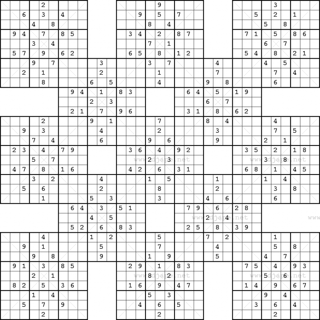 Monster Sudoku 16X16 | Www.topsimages | Printable Giant Sudoku - Printable Sudoku Puzzles 16X16