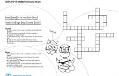 Mouth Monster Themed Crossword Puzzle &amp; Word Search | The Big - Printable Dental Puzzles