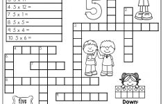 Multiplication Facts Crossword Puzzle- Third Grade Students Love - Printable Crossword Puzzle For Grade 2