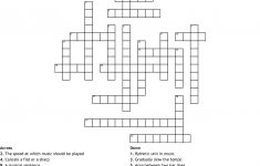 Music Theory Crossword - Wordmint - Printable Crossword Puzzles About Music