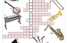 Musical Instruments Crossword Worksheet - Free Esl Printable - Printable Crosswords Music