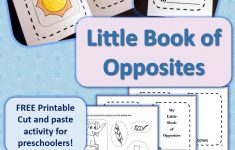 My Little Book Of Opposites {Free Printable!} | Homeschooling - Printable Opposite Puzzles