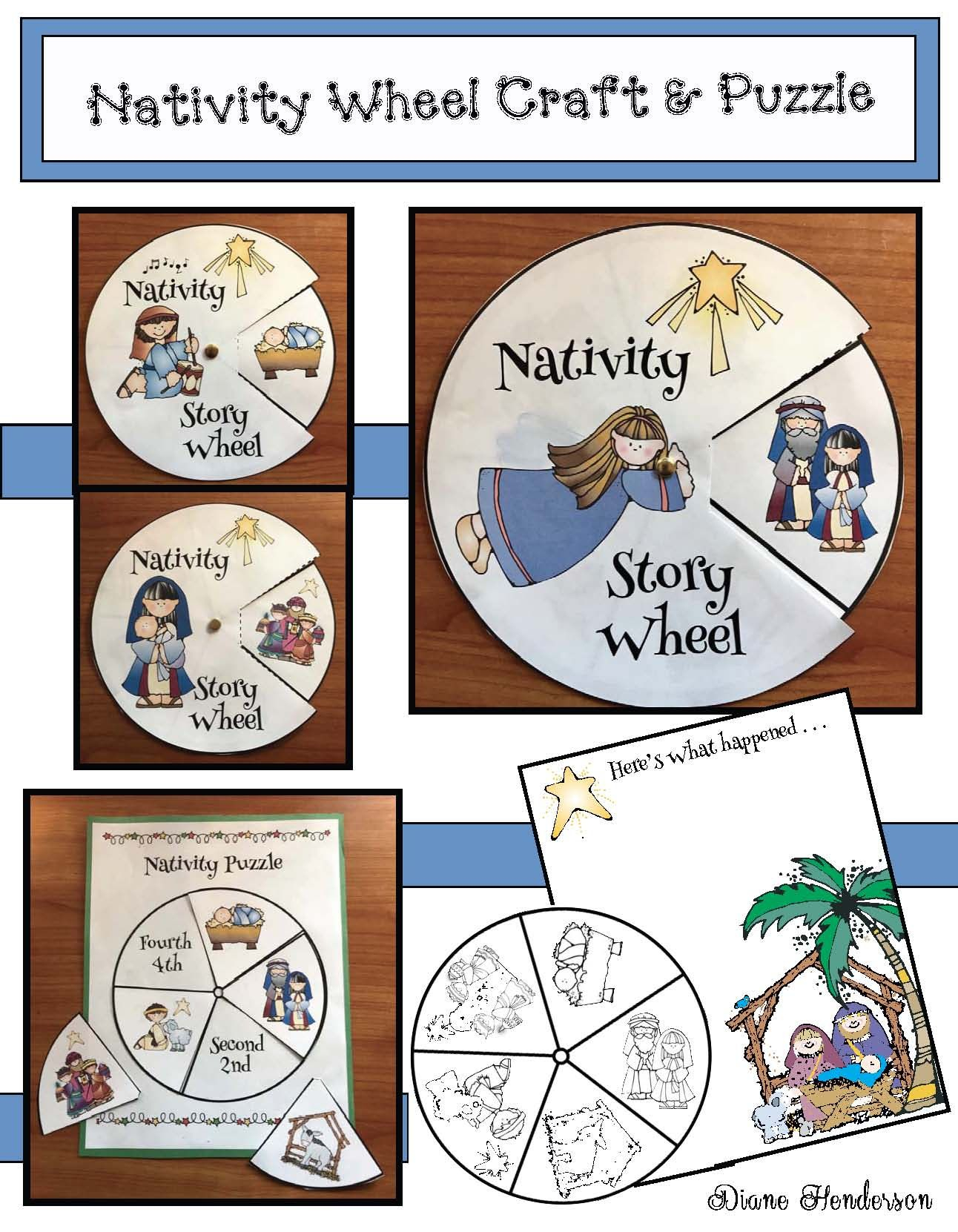 Nativity Craft Sequencing &amp;amp; Retelling The Story | December School - Printable Nativity Puzzle