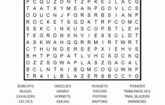 Nba Teams Word Search Puzzle | After Testing | Team Word, Word - Printable Nba Crossword Puzzles