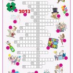 New Year's Eve &day Crossword Puzzle Worksheet   Free Esl Printable   New Year Crossword Puzzle Printable