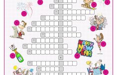 New Year's Eve &amp;day Crossword Puzzle Worksheet - Free Esl Printable - New Year&amp;#039;s Printable Puzzles