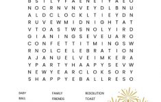 New Year's Word Search Free Printable - New Year's Printable Puzzles